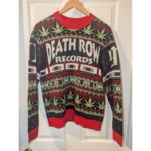 Christmas Sweater Pullover Sweatshirt Men's Size M Medium Death Row Records